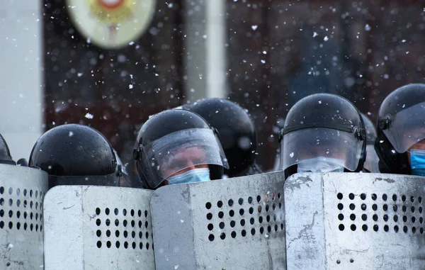 Barnaul Rusia Abril 2021 Represión Las Manifestaciones Apoyo Del Político — Foto de Stock