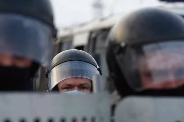 Barnaul Russia April 2021 Crackdown Demonstrations Support Opposition Politician Alexei — Stock Photo, Image