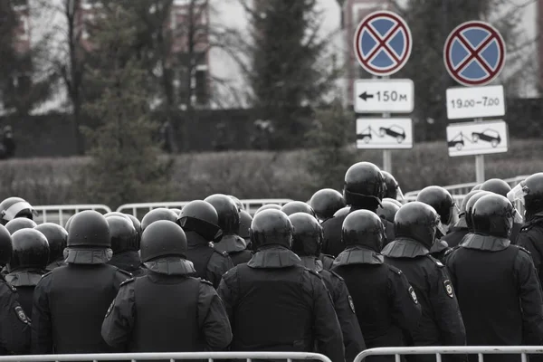 Barnaul Ryssland April 2021 Kampen Mot Demonstrationer Till Stöd För — Stockfoto