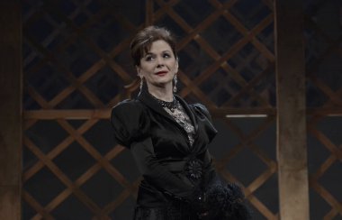 Barnaul, Rusya-30 Ağustos 2020. Tiyatro oyuncuları 