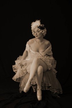 Barnaul, Rusya-30 Ağustos 2020. Tiyatro oyuncuları 