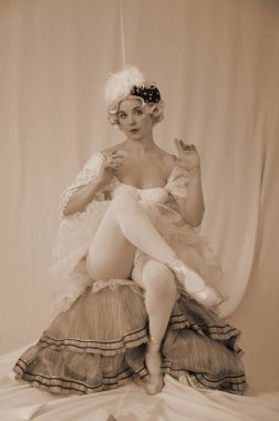 Barnaul, Rusya-30 Ağustos 2020. Tiyatro oyuncuları 