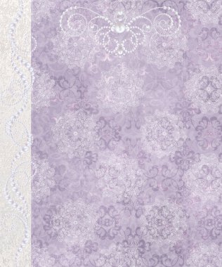 Vintage tarzı. Çiçek gümüş arka plan. İnci dantel dokuma,