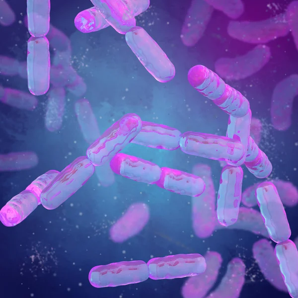 Пробіотичні Корисні Бактерії Нормальна Кишкова Мікрофлора Мікроорганізми Використовуються Пробіотики Йогурти — стокове фото