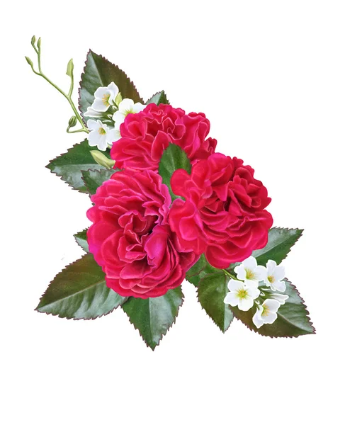 Bouquet rose e fiori bianchi — Foto Stock