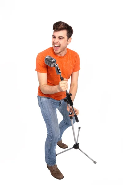 Elvis Presley with microphone — Stock Photo, Image