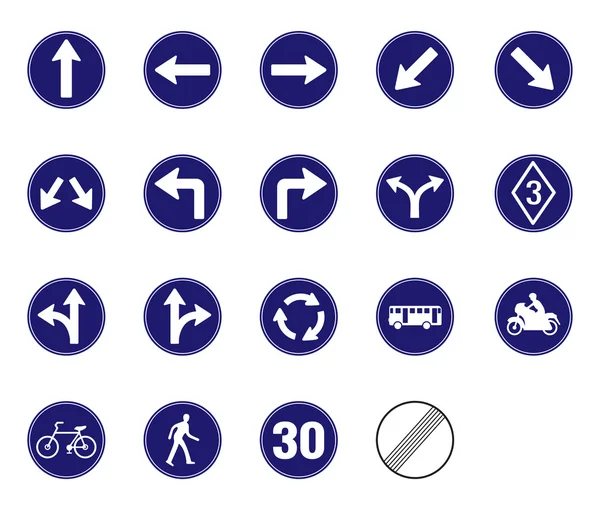 Commanded traffic sign vector icon — Stock Vector