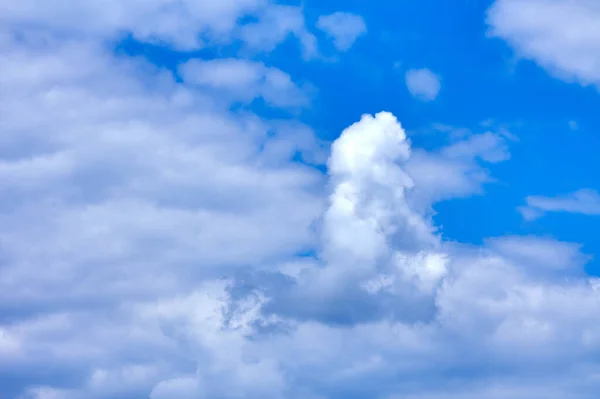 Abstract image of blurred sky. Blue sky background with cumulus clouds