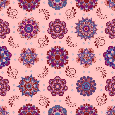 Şık çiçek çiçek süslemesi kusursuz vektör deseni tasarımı