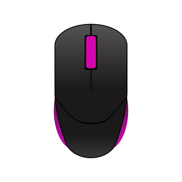 Mouse Teclado Vetor Ilustração Isolado Fundo Branco — Vetor de Stock