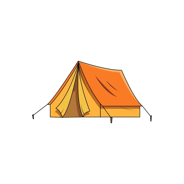 Tent Vector Isolated White Background — Stock Vector