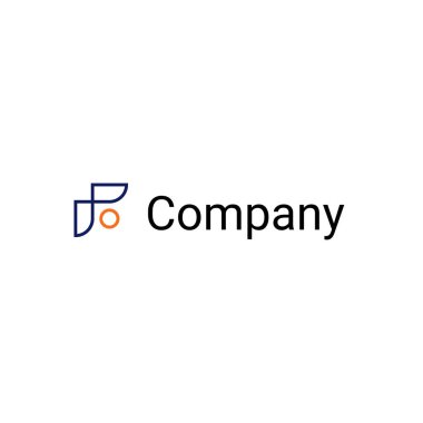 Simple F logo for company. isolated on white background clipart