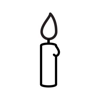 mum simgesi vektörü beyaz arkaplanda izole edildi