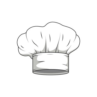 Şef şapka vektörü beyaz arkaplanda izole edildi