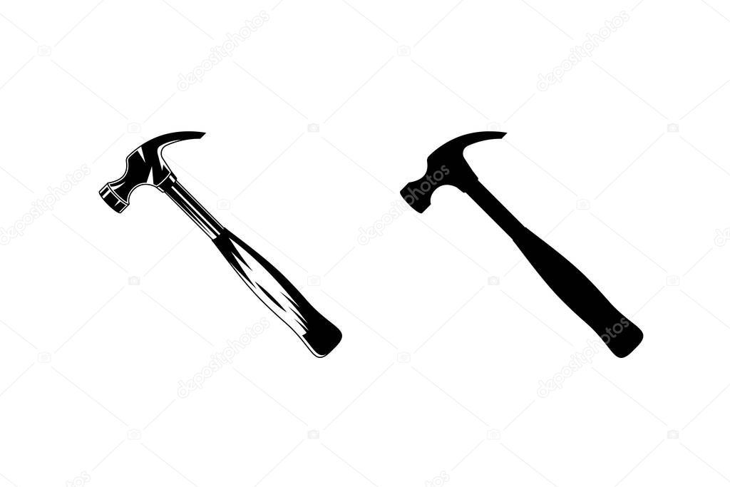  hammer  vector isolated on white background