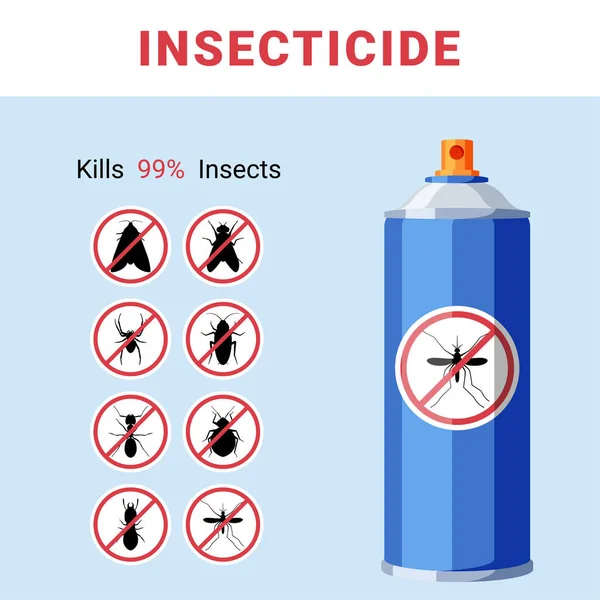 在白色背景上隔离的昆虫代表瓶子图标 — 图库矢量图片