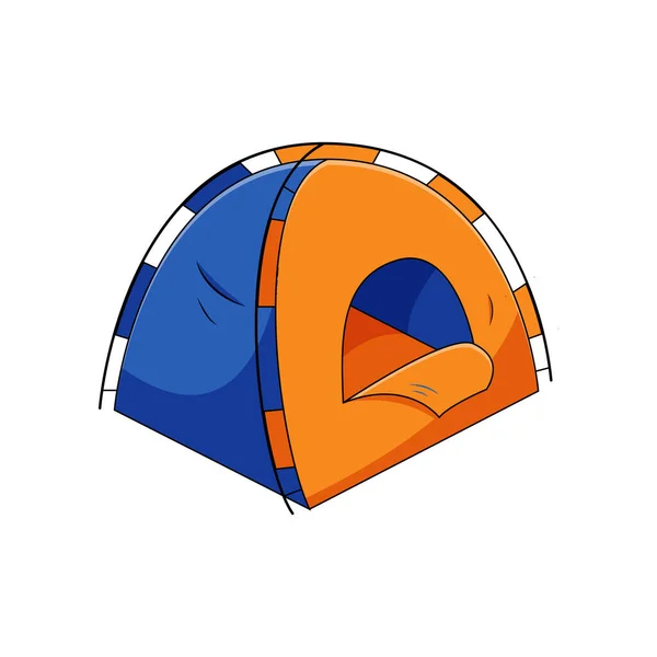 Tent Vector Isolated White Background — Stock Vector