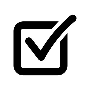 Beyaz arkaplanda izole edilmiş düğme simgesini kontrol et