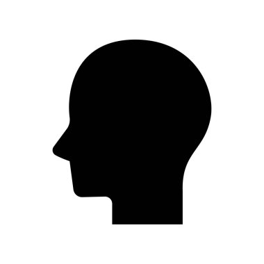 Beyaz arkaplanda başağrısı simgesi izole edildi