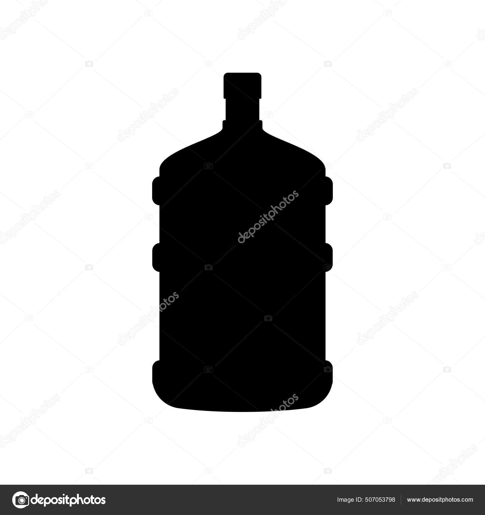Vecteur Gallon Isolé Sur Fond Blanc Silhouette Vectorielle Gallon image