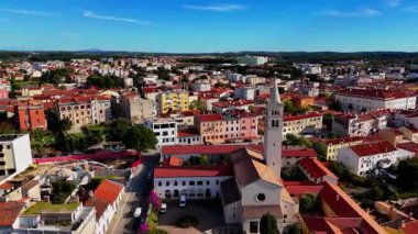 Pula, Hırvatistan Antik Roma Amfitiyatrosu, Tarihi Şehir ve Adriyatik Sahil Hattı Sinemasal Görünümü