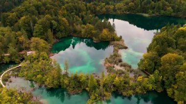 Plitvice Gölleri Ulusal Parkı Sinemasal Görünümü, Hırvatistan Sersemletici Şelaleler, Turkuaz Gölleri ve Vahşi Doğa Manzarası