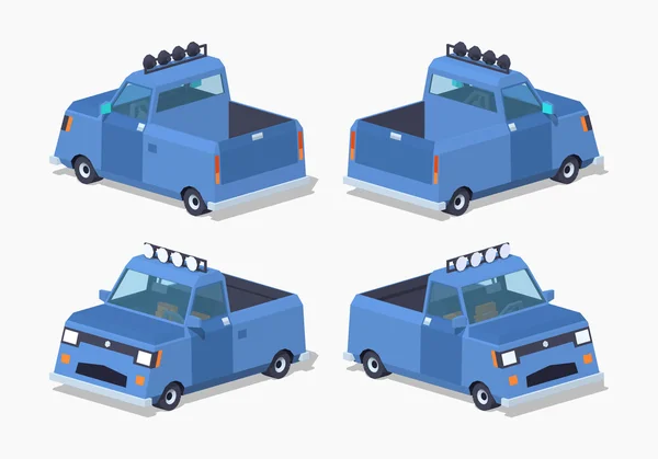 Mavi kamyonet — Stok Vektör