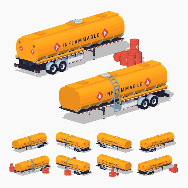 Tanque de combustible naranja — Archivo Imágenes Vectoriales