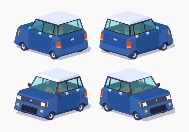 Modern mavi hatchback