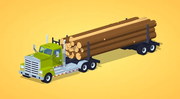 Χαμηλή πολυ συνδεθείτε truck — Διανυσματικό Αρχείο