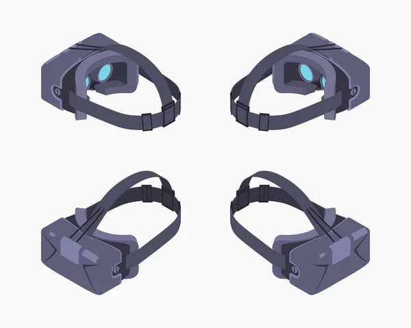 Cască de realitate virtuală izometrică — Vector de stoc