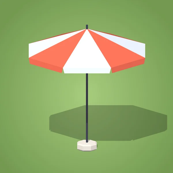 低聚太阳伞 — 图库矢量图片