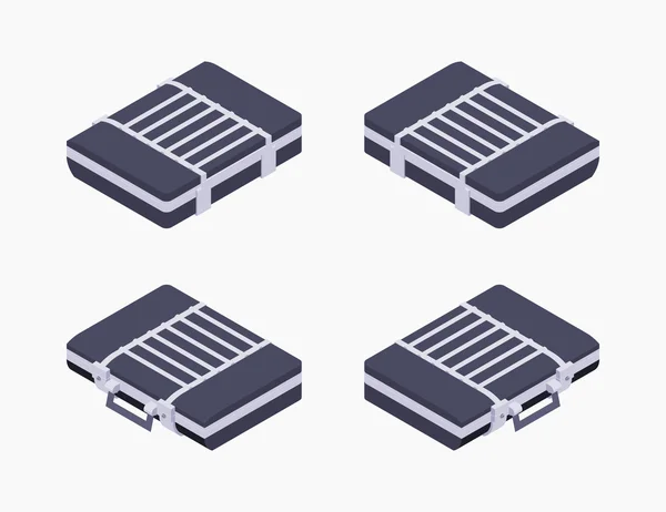 Isometrische geschlossene Aktentasche — Stockvektor