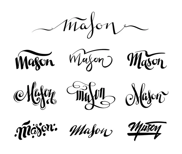Nom personnel Mason — Image vectorielle