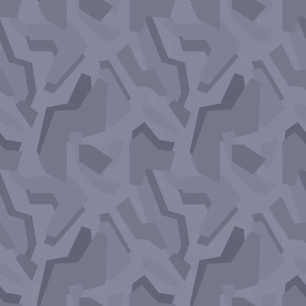 Naadloze geometrische donker-grijs camouflage-patroon — Stockvector
