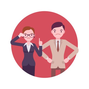 Sıkı ofis çalışanları