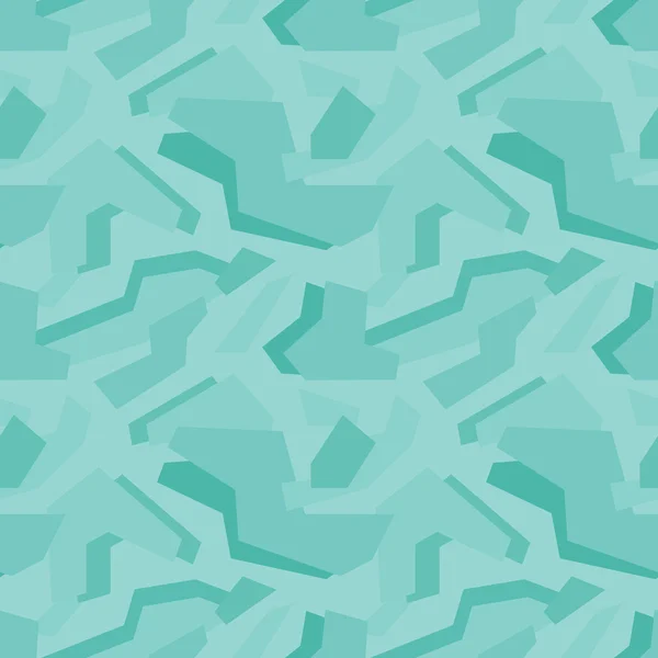 Geometrisch ultramarijn camouflage naadloos patroon — Stockvector