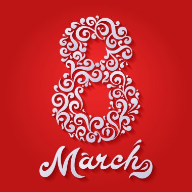 March 8 clipart