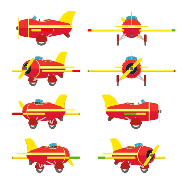 Avión de juguete — Vector de stock