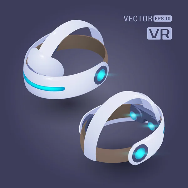 Isometric virtual reality headset — Stock Vector