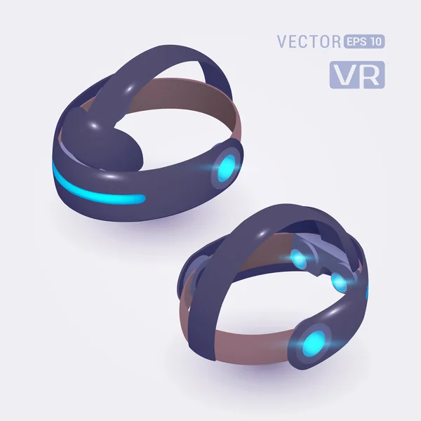 Isometric virtual reality headset — Stock Vector