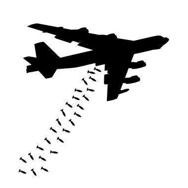 Ağır bombardıman bomba düştü