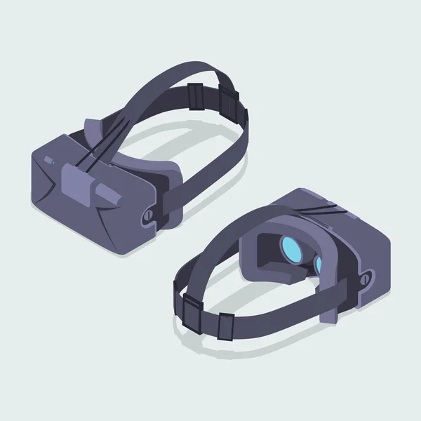 Isometric virtual reality headset — Stock Vector