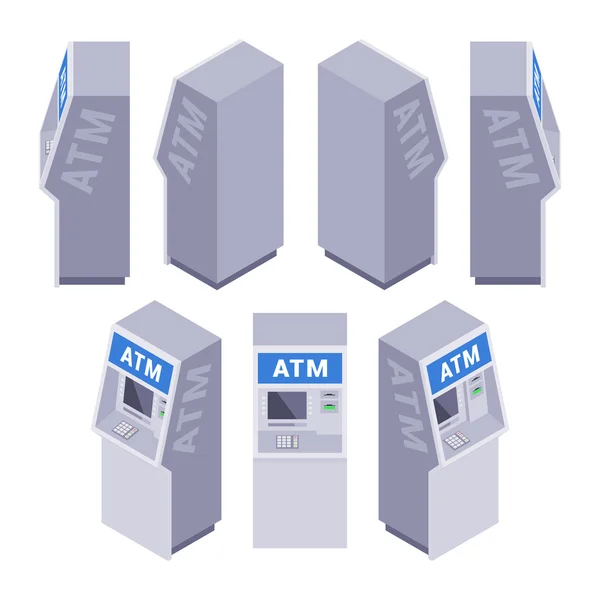 Isometric ATM — Stock Vector