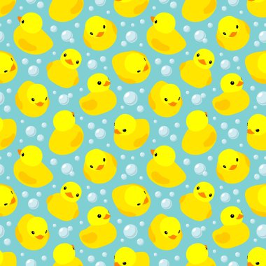 Sarı lastik ördek ile Seamless Modeli
