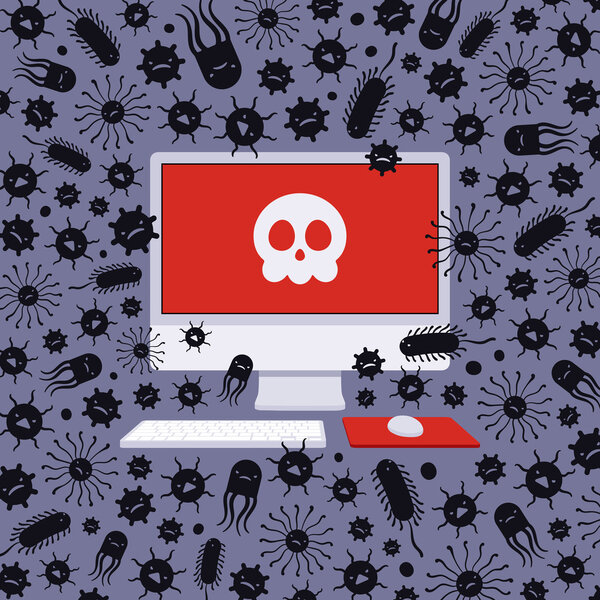 Компьютер, захваченный вирусами
