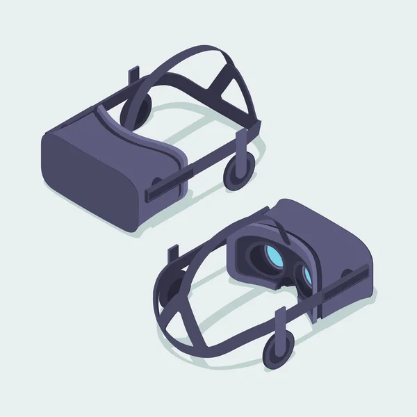 Isometrisk virtuell verklighet headset — Stock vektor