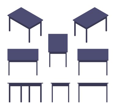 İzometrik siyah tablo