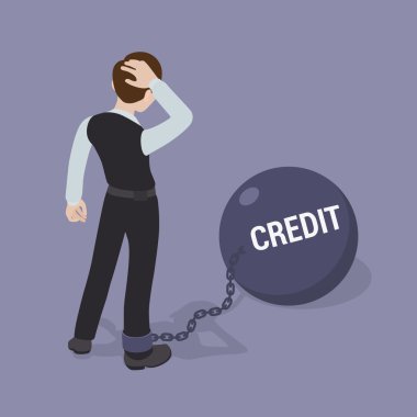 Büyük bir kase yazıt kredi ile Zincirli adam