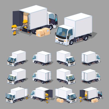 Küp dünya. Beyaz kamyon